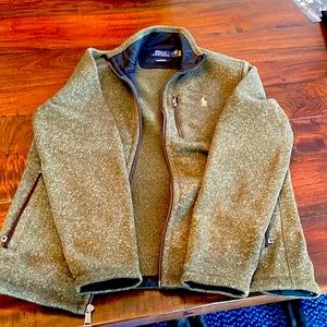 Men’s Polo fleece jacket, full zip, Small